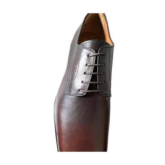 Antonio Maurizi Mens Cognac Leather Round Toe Lace Up Derby Dress Shoe Sz 10 New main image 10